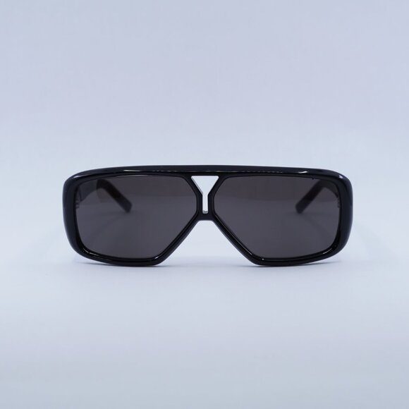 Saint Laurent SL569Y 001 Sunglasses Black Aviator Frame, Grey Lenses main image 10